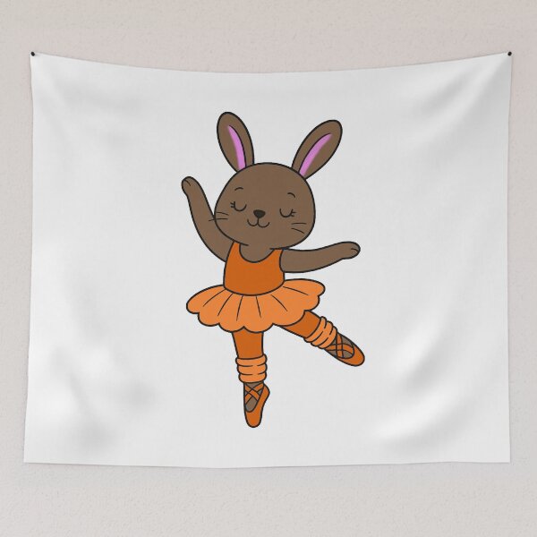 Item preview, Ballet Bunny - Brown - Orange designed and sold by AngelMiette.