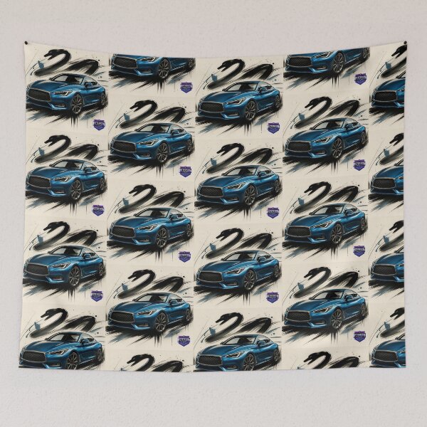 Item preview, Infiniti Q60 Fanart Remastered (Blue) designed and sold by Peterson Designs.
