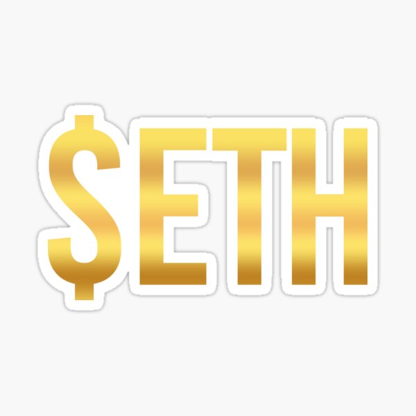 Item preview, ETH, Ethereum in Gold designed and sold by luv-fi.