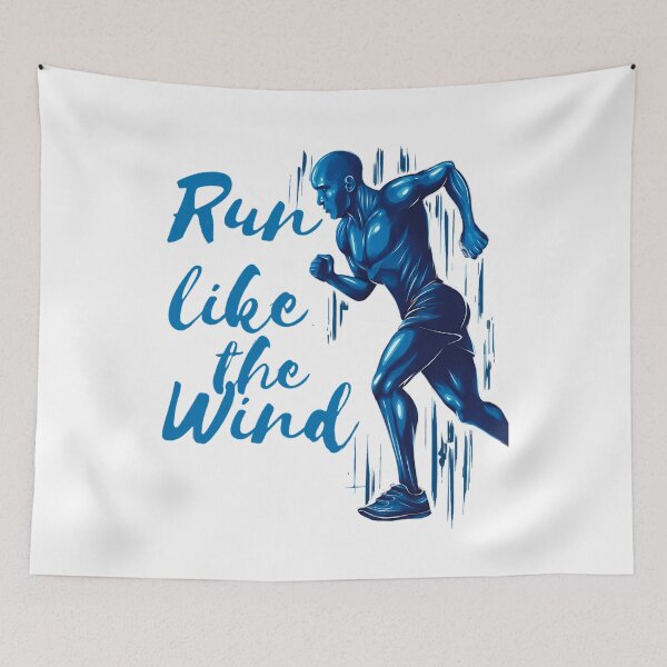 Item preview, Run Like the Wind – Bold Runner Design with Electric Energy designed and sold by JenniferCreaArte .