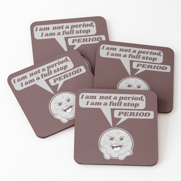 Item preview, Funny full stop period English language designed and sold by piedaydesigns.