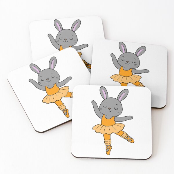 Item preview, Ballet Bunny - Grey - Yellow Orange designed and sold by AngelMiette.