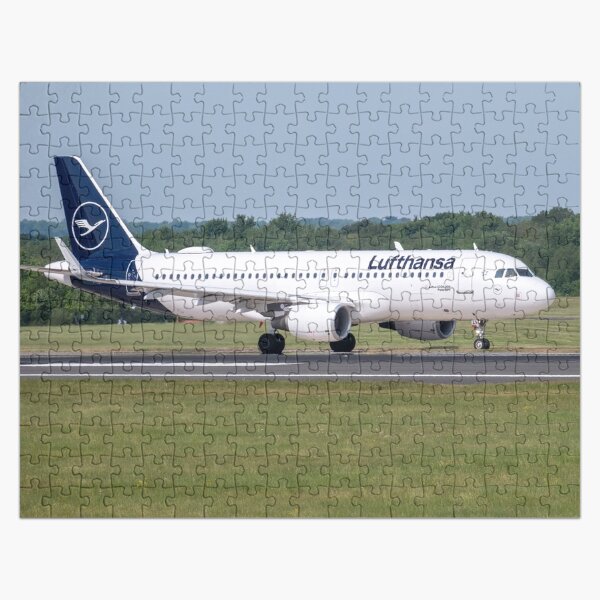 MAN from FRA Lufthansa Airbus A320-214 Jigsaw Puzzle