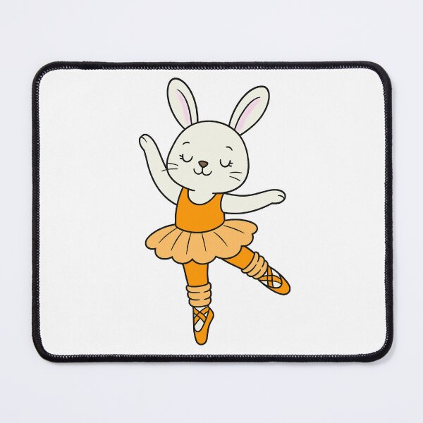 Item preview, Ballet Bunny - White - Yellow Orange designed and sold by AngelMiette.