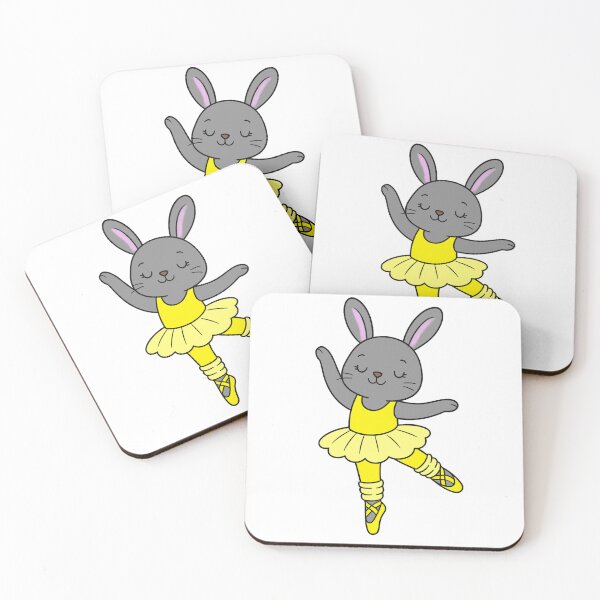 Item preview, Ballet Bunny - Grey - Yellow designed and sold by AngelMiette.