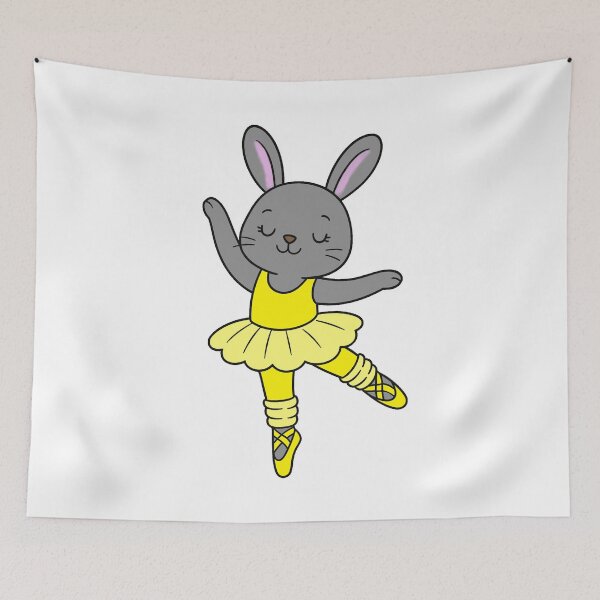 Item preview, Ballet Bunny - Grey - Yellow designed and sold by AngelMiette.