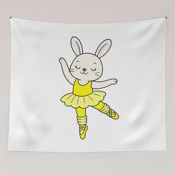 Item preview, Ballet Bunny - White - Yellow designed and sold by AngelMiette.