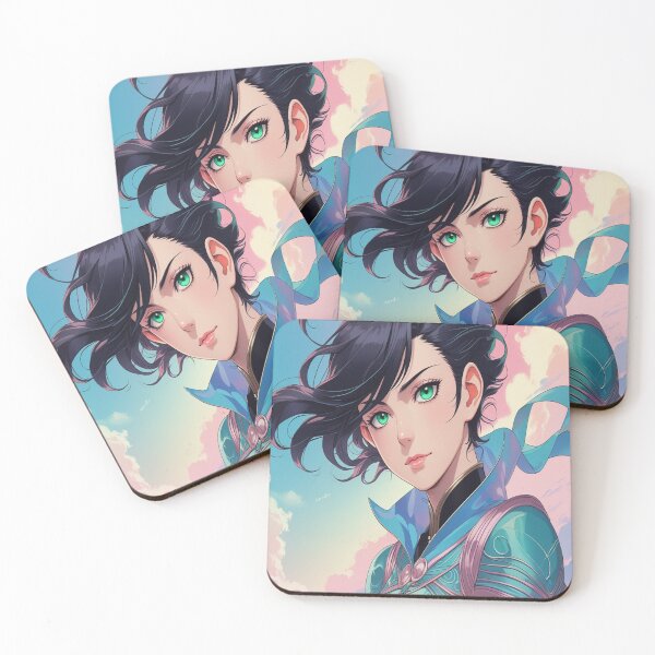 Item preview, Anime with green eyes and beautiful hair designed and sold by saly55887.