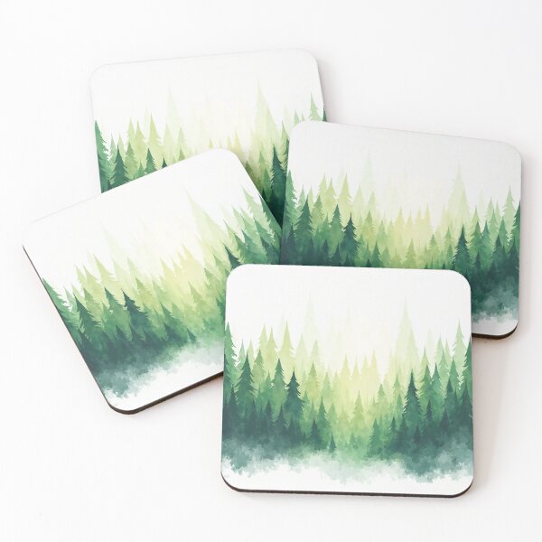 Item preview, Minimalist Green Forest Art designed and sold by The Design Atelier.