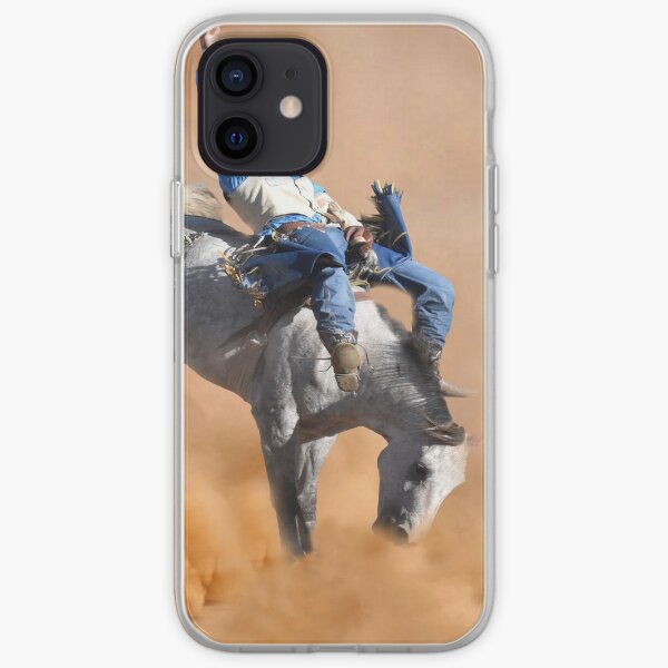 GET A GRIP, BUCKING BRONC iPhone Soft Case