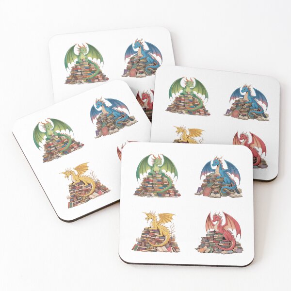 Item preview, Colorful Dragons On A Stack Of Books designed and sold by TheAnimalZ00.