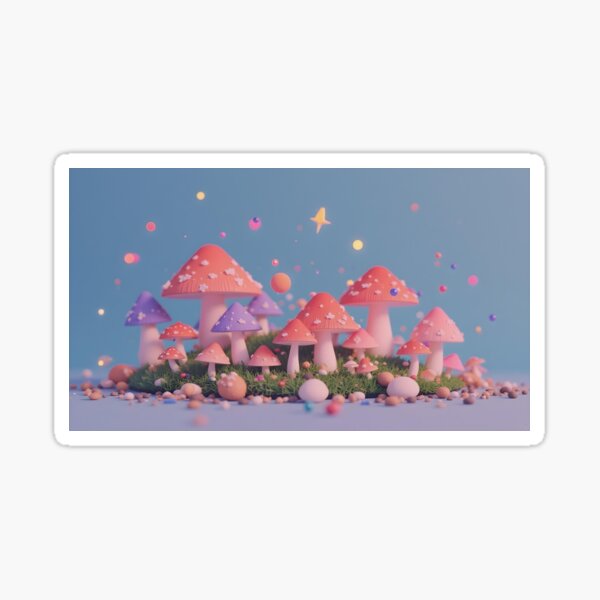 Item preview, Eine kleine Insel voller Pilze designed and sold by LizRenCM.
