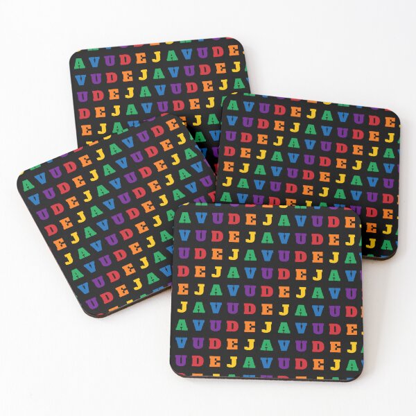Item preview, Deja Vu - Seamless Pattern (Black Background) designed and sold by IKDG.