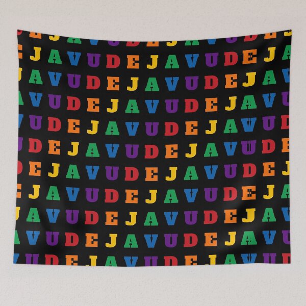 Item preview, Deja Vu - Seamless Pattern (Black Background) designed and sold by IKDG.