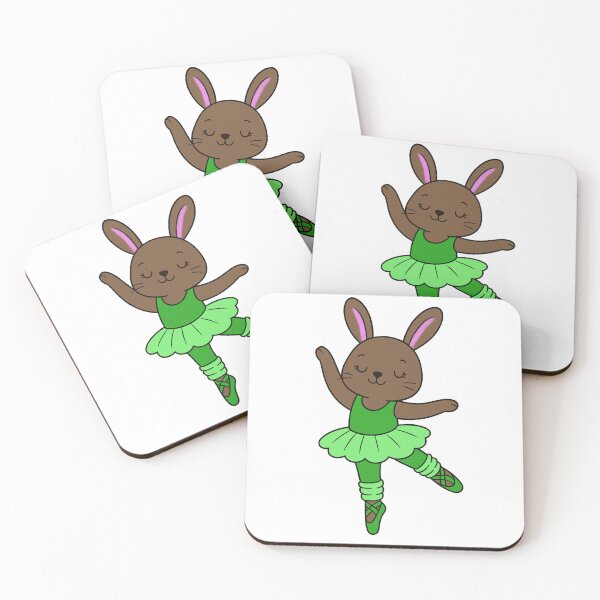 Item preview, Ballet Bunny - Brown - Green designed and sold by AngelMiette.