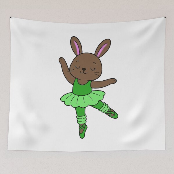Item preview, Ballet Bunny - Brown - Green designed and sold by AngelMiette.