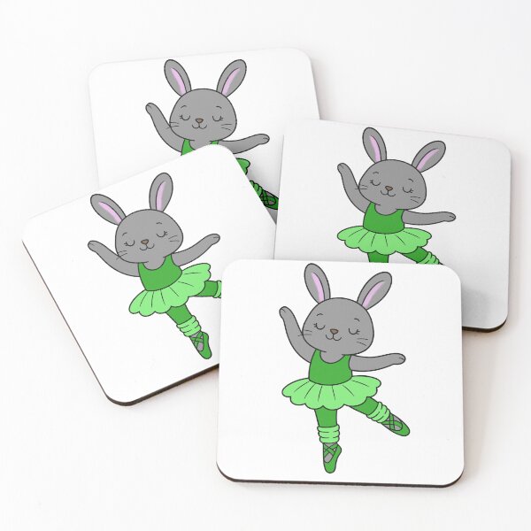Item preview, Ballet Bunny - Grey - Green designed and sold by AngelMiette.