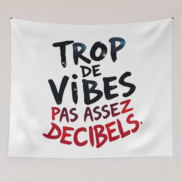 Item preview, Stylish Musical Quote Too many vibes not enough decibels designed and sold by Artbellachi.