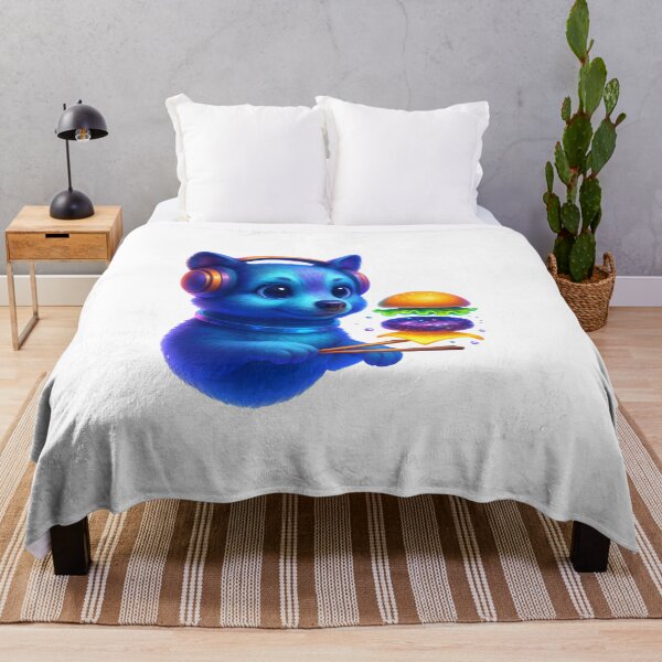 Item preview, Cosmic Alien Dog with Floating Space Burger designed and sold by WolfPixelRo.