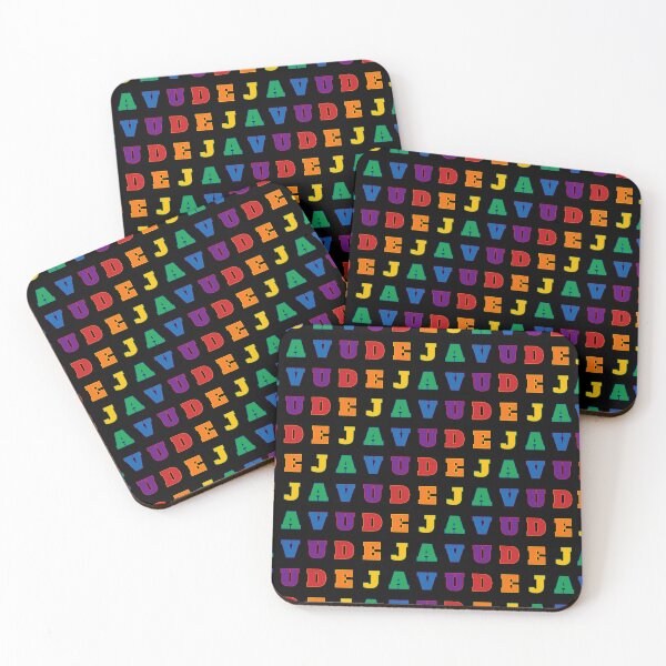 Item preview, Deja Vu - Seamless Rainbow Pattern (Black Background) designed and sold by IKDG.
