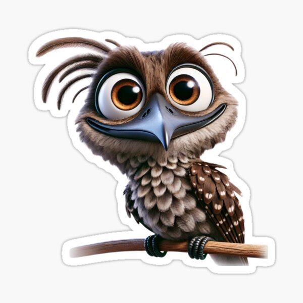 Item preview, Adorable Great Potoo designed and sold by Sillytoe.