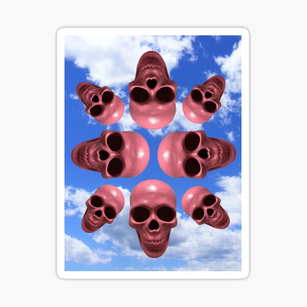 Aperçu de l'œuvre Crâne rose ciel créée et vendue par cactguy.