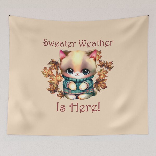 Item preview, Cozy Kitty Sweater Weather designed and sold by CAutumnTrapp.