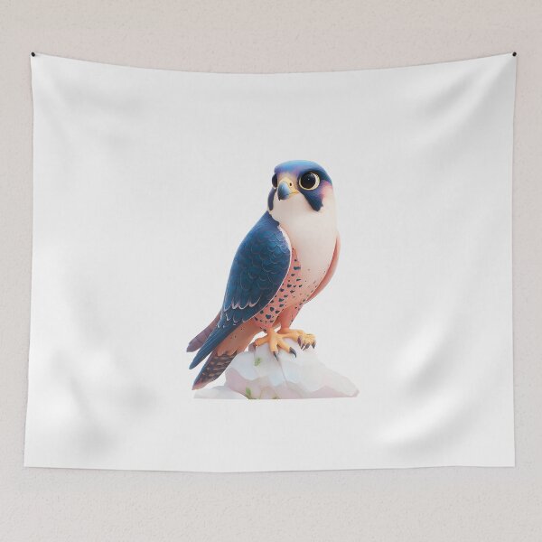 Item preview, peregrine falcon on white background designed and sold by wonderisland.