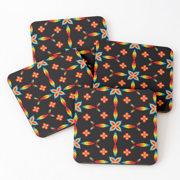 Item preview, Feather Floral black designed and sold by Niibidoon.