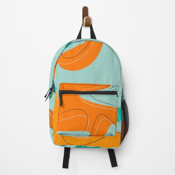 Item preview, Lighter Teal and orange bubble print designed and sold by amybee349.