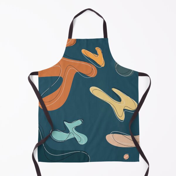 Item preview, Darker Teal and orange bubble print designed and sold by amybee349.
