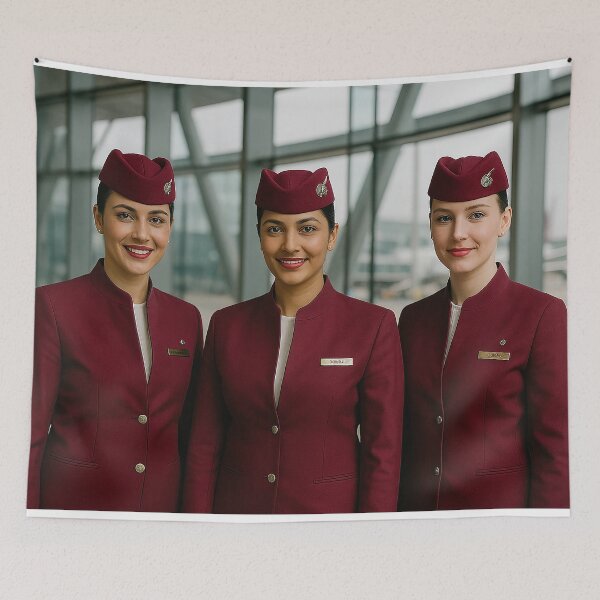 Item preview, Qatar Cabin Crew designed and sold by Skyframe Aviation.