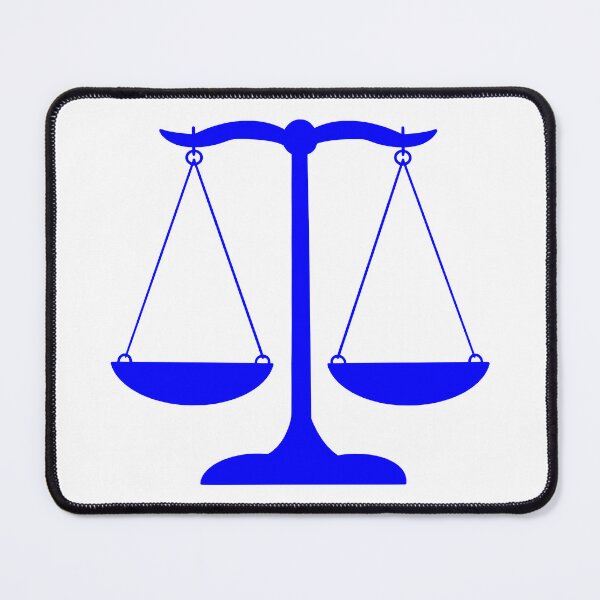 Item preview, Blue Scales of Justice- Law Art designed and sold by MagicMe-JD.