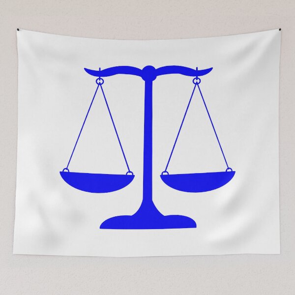 Item preview, Blue Scales of Justice- Law Art designed and sold by MagicMe-JD.