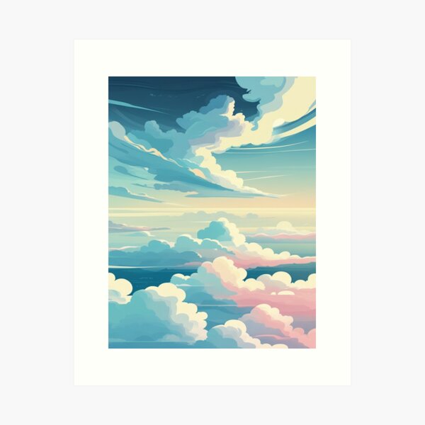 Aperçu de l'œuvre Nuages colorés créée et vendue par saly55887.