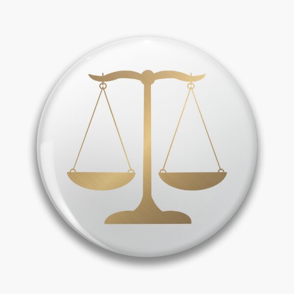 Item preview, Balanza de la Justicia de Oro Claro - Arte Legal designed and sold by MagicMe-JD.