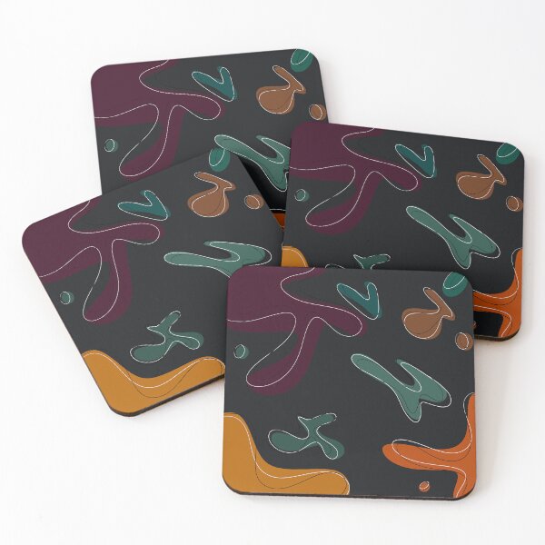 Item preview, Dark green and orange bubble print designed and sold by amybee349.