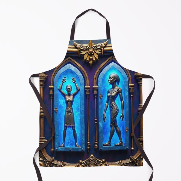 Item preview, Sacred Fusion: Ka and Heka in Bronze and Sapphire designed and sold by VidyoeDesigns67.