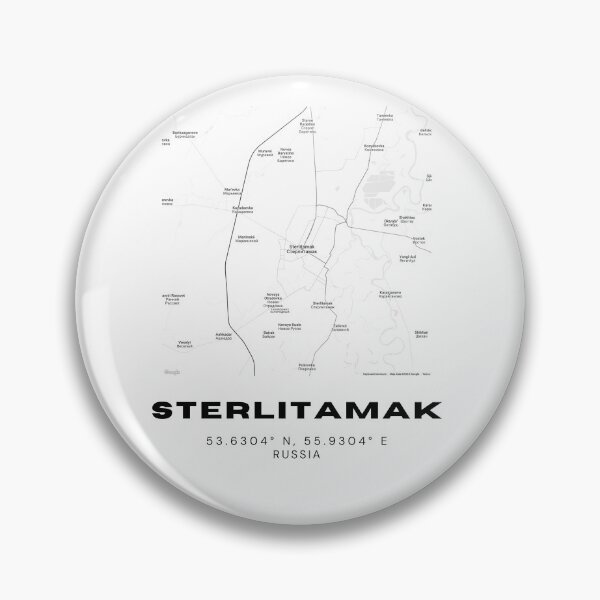 Item preview, Sterlitamak Street Map – Minimalist Russia Urban Poster designed and sold by RM-Journey.