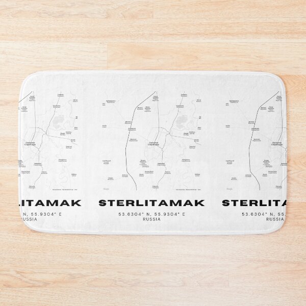 Item preview, Sterlitamak Street Map – Minimalist Russia Urban Poster designed and sold by RM-Journey.