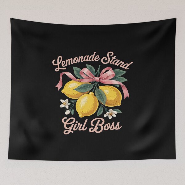 Item preview, Bow Coquette Lemonade Stand Girl Boss CEO Lemon Juice Drink designed and sold by MAKOPOKOShop.