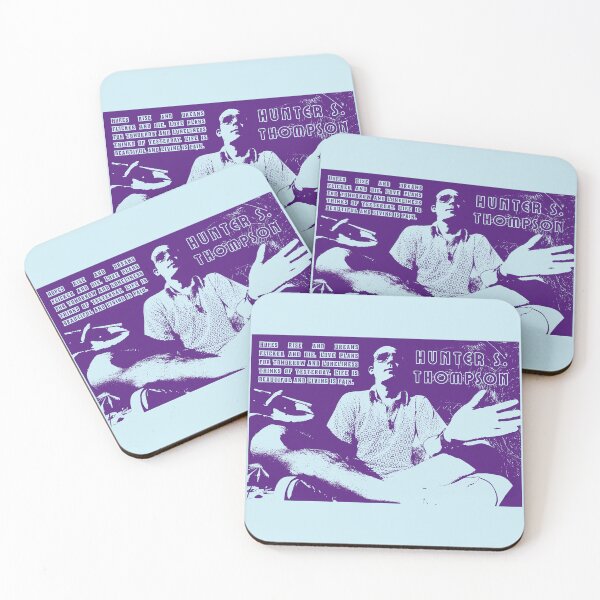 Item preview, Hunter S. Thompson quote: Hopes rise and dreams flicker and die. Love plans for tomorrow and loneliness thinks of yesterday. Life is beautiful and living is pain. designed and sold by artbleed.