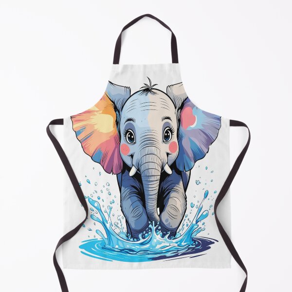 Item preview, Colorful little elephant designed and sold by saly55887.