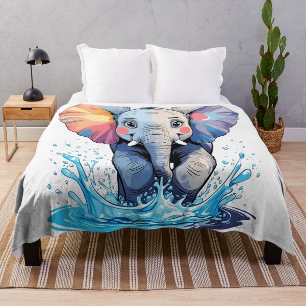Item preview, Colorful little elephant designed and sold by saly55887.