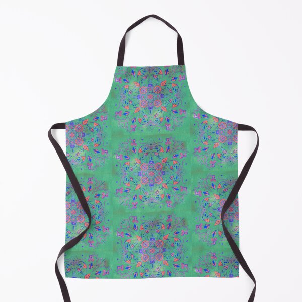 Item preview, Green, orange and blue mandala designed and sold by MamasNatureArt.