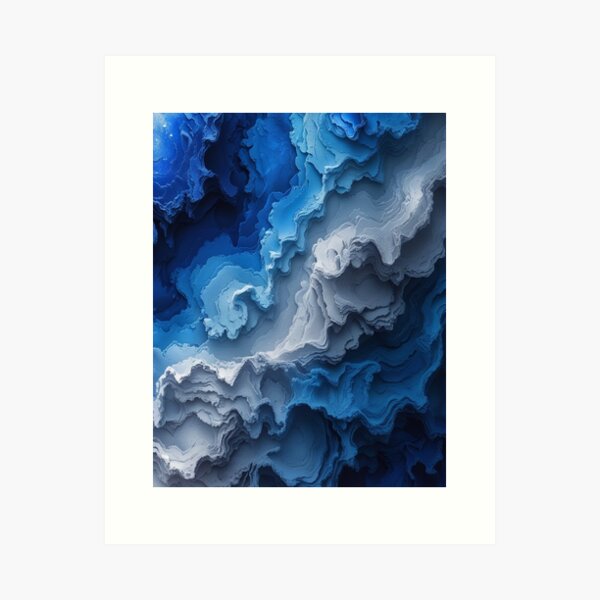 Item preview, Surreal scene waves designed and sold by saly55887.