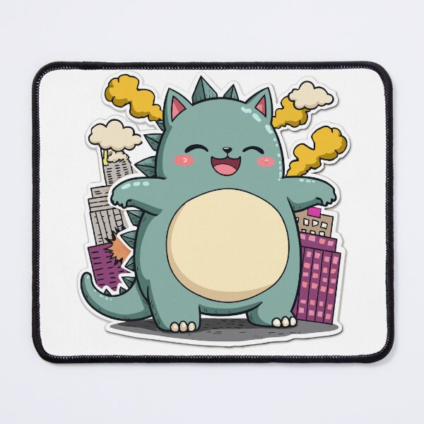 Item preview, Chubby Catzilla | Kawaii Monster City Crash designed and sold by NovaProArt.