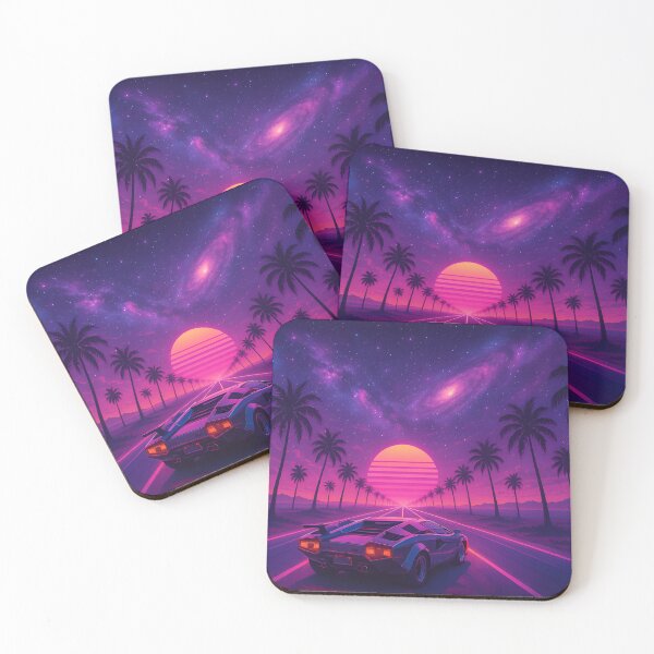 Item preview, Retrowave Road designed and sold by MitsukiArt.