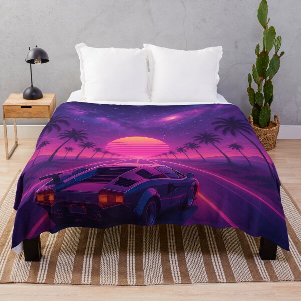 Item preview, Retrowave Road designed and sold by MitsukiArt.