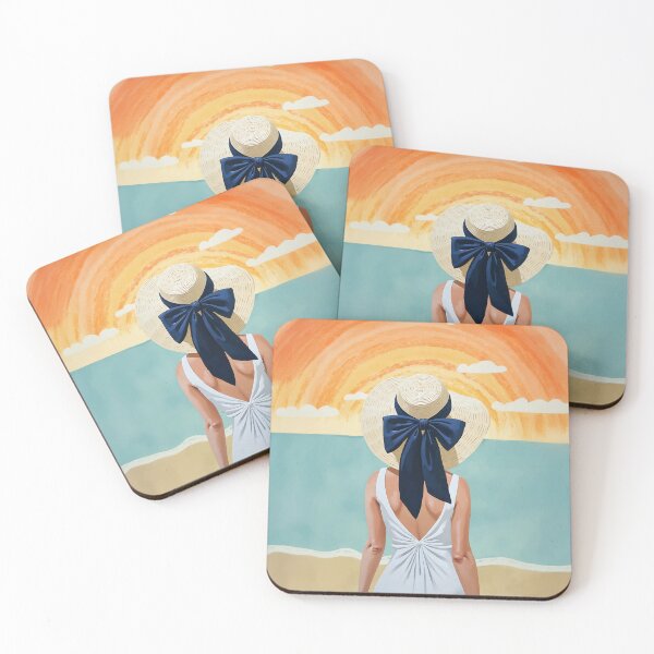 Item preview, Beach at Sunset Painting designed and sold by Magnolia Valley Art.